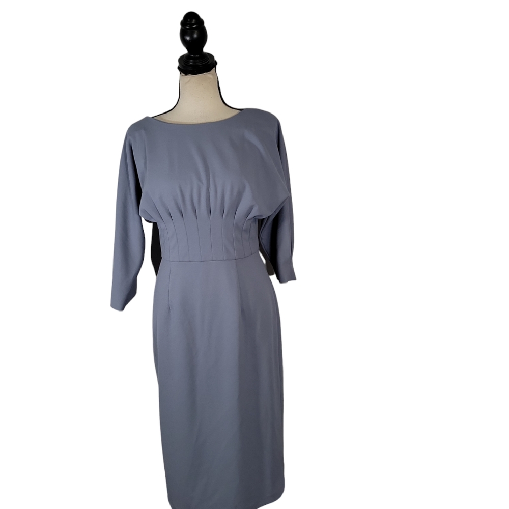 Antonio Melani Blue Dress with sleeves size 4 very good condition